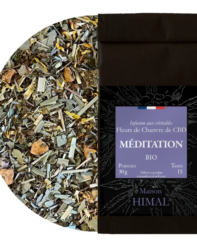 Tisane CBD bio méditation - en vrac | MAISON HIMAL
