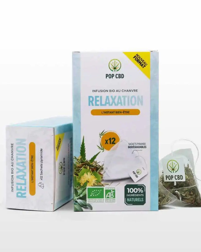 Tisane CBD Bio Relaxation POP CBD - 12 sachets