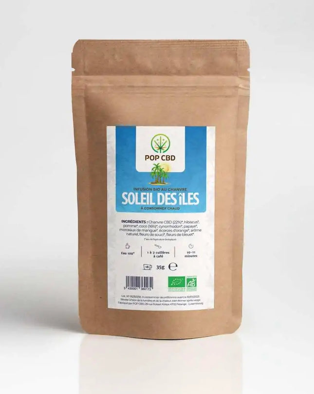 Tisane CBD bio soleil des îles | POP CBD
