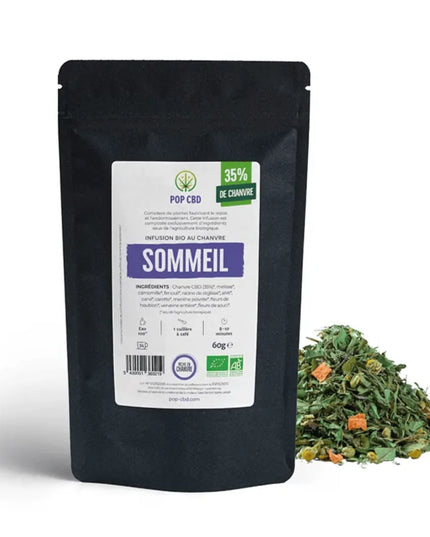 Tisane CBD bio sommeil - vrac | POP CBD