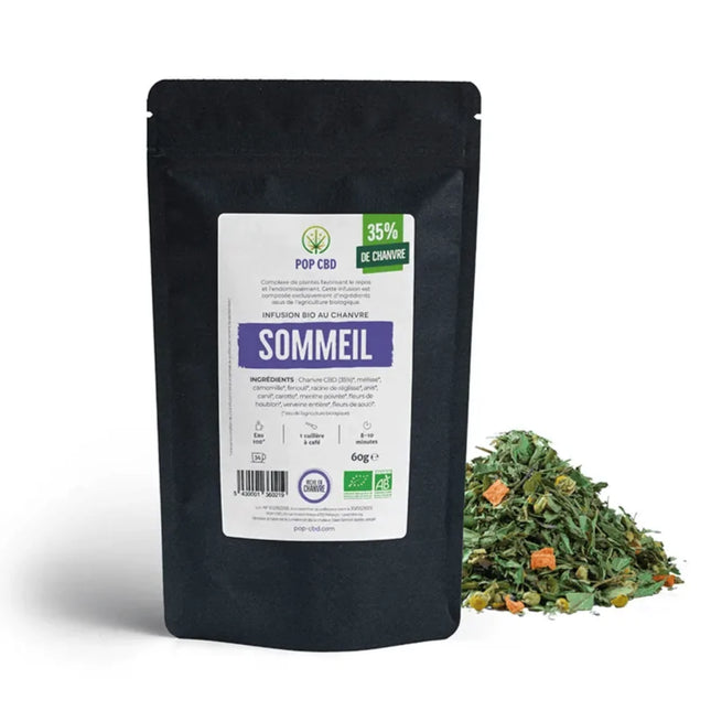 Tisane CBD bio sommeil - vrac | POP CBD