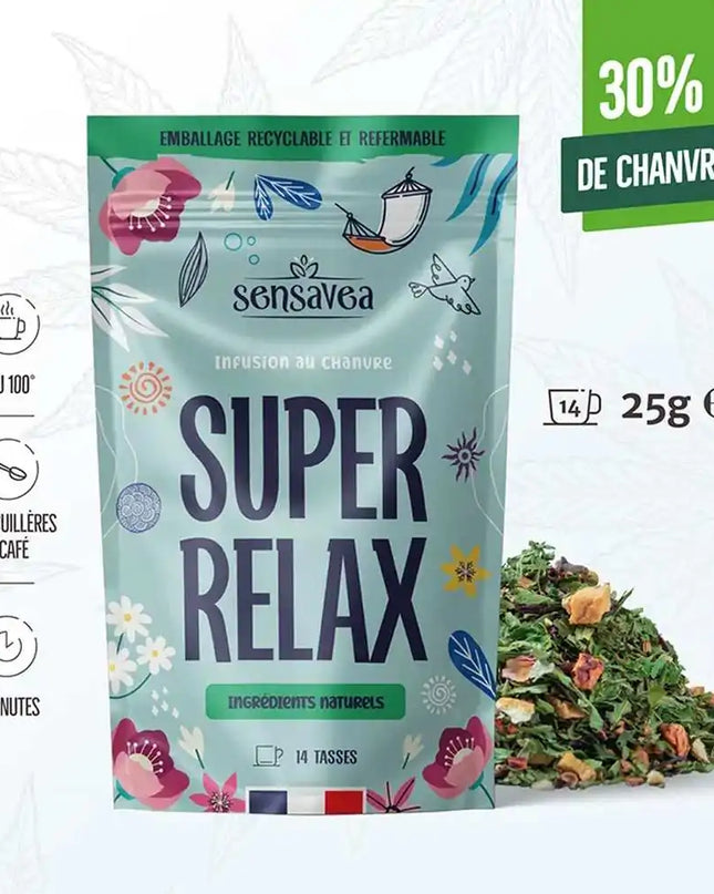 Tisane CBD bio super relax | SENSAVEA