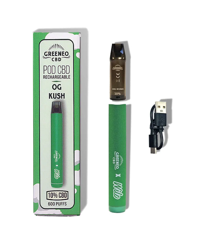 Vape pen CBD 10% OG Kush | GREENEO sans nicotine