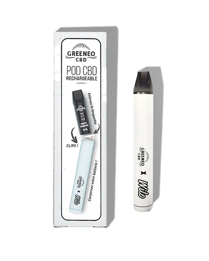 Vape pen CBD 10% White Window | GREENEO sans nicotine